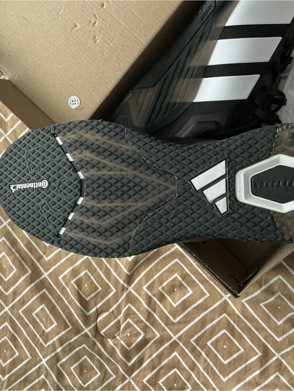 adidas Black Sneakers with White Stripes